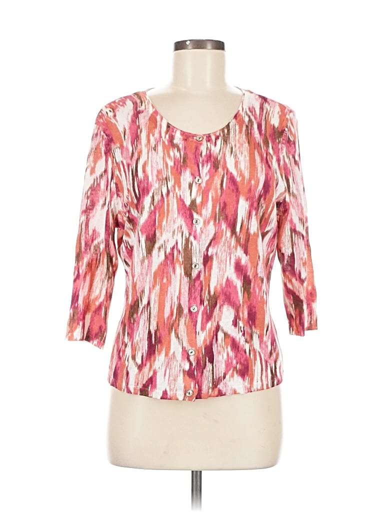 Pre-owned Jjill Cardigan Sweater In Pink