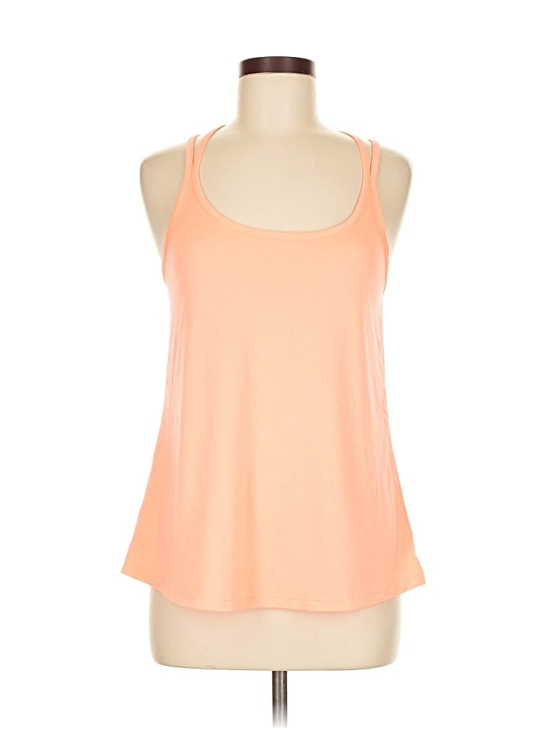 Pre-owned Active By Old Navy Tank Top Orange Halter Neckline Tops