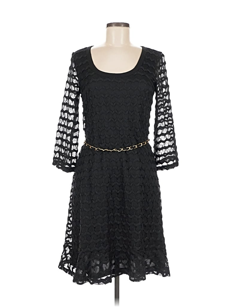 Pre-owned Nina Leonard Cocktail Dress In Black