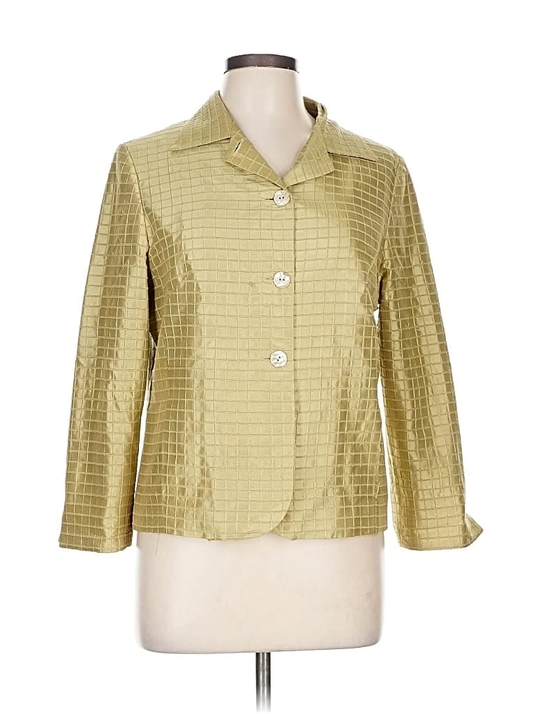 Pre-owned Unbranded Blazer Jacket In Gold