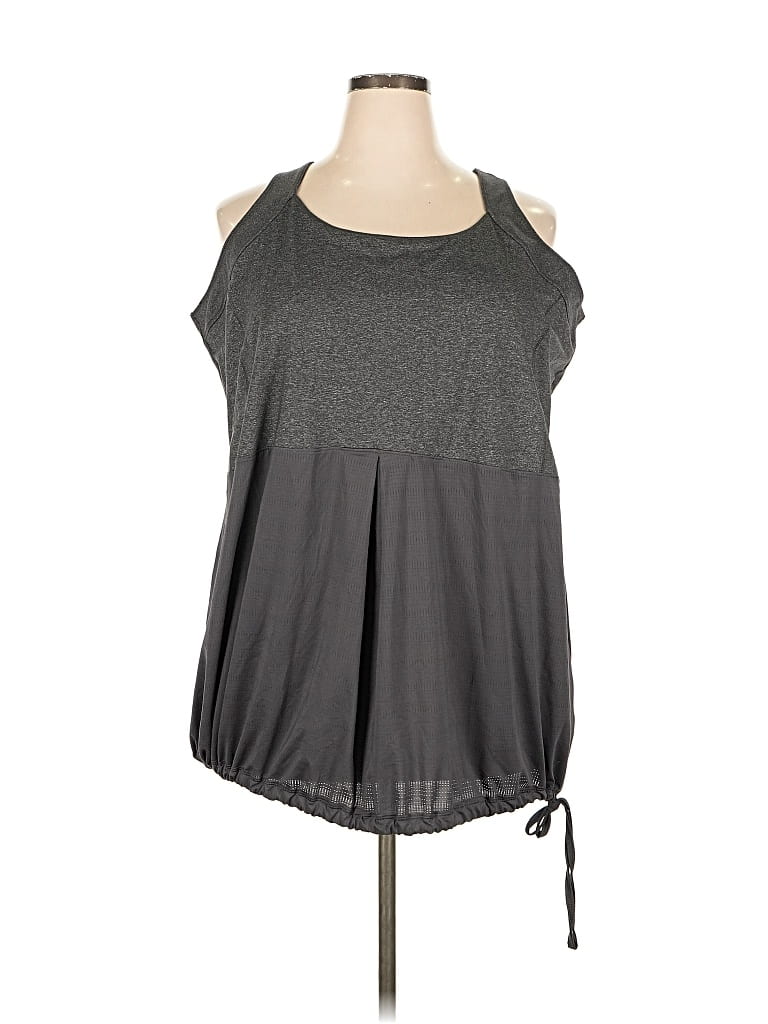 Pre-owned Active By Old Navy Tank Top Gray Halter Neckline Tops