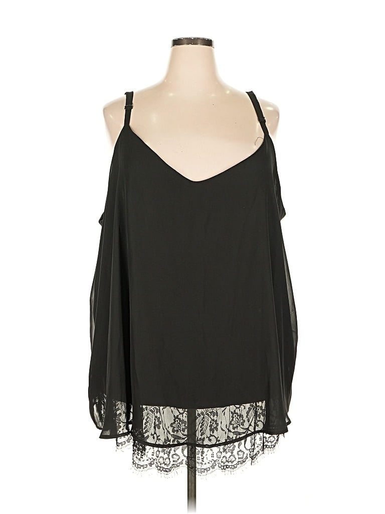 Pre-owned Torrid Sleeveless Blouse In Black