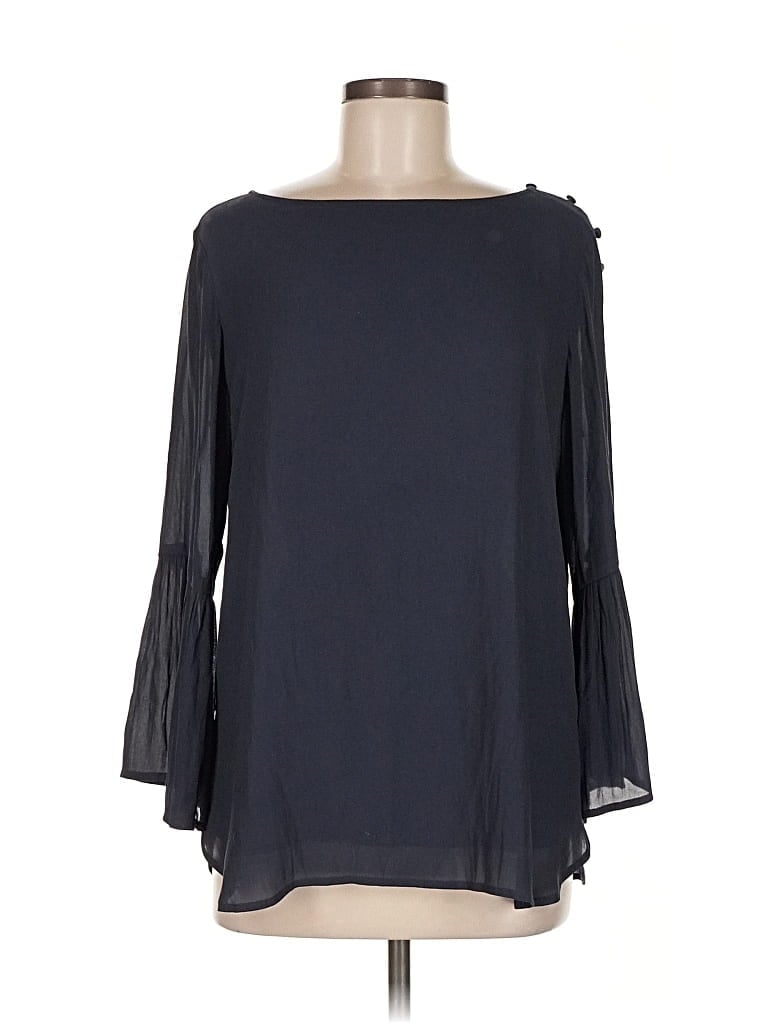 Pre-owned Ann Taylor Loft 3/4 Sleeve T-shirt In Blue