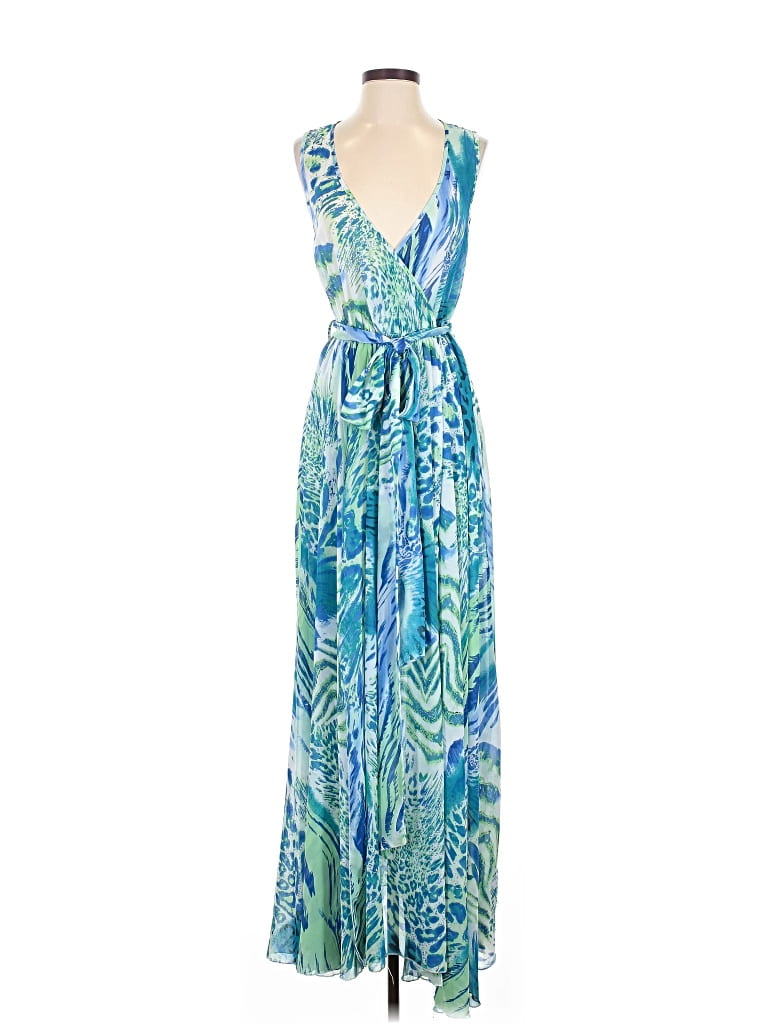 Pre-owned Akira Chicago Black Label Casual Dress In Blue