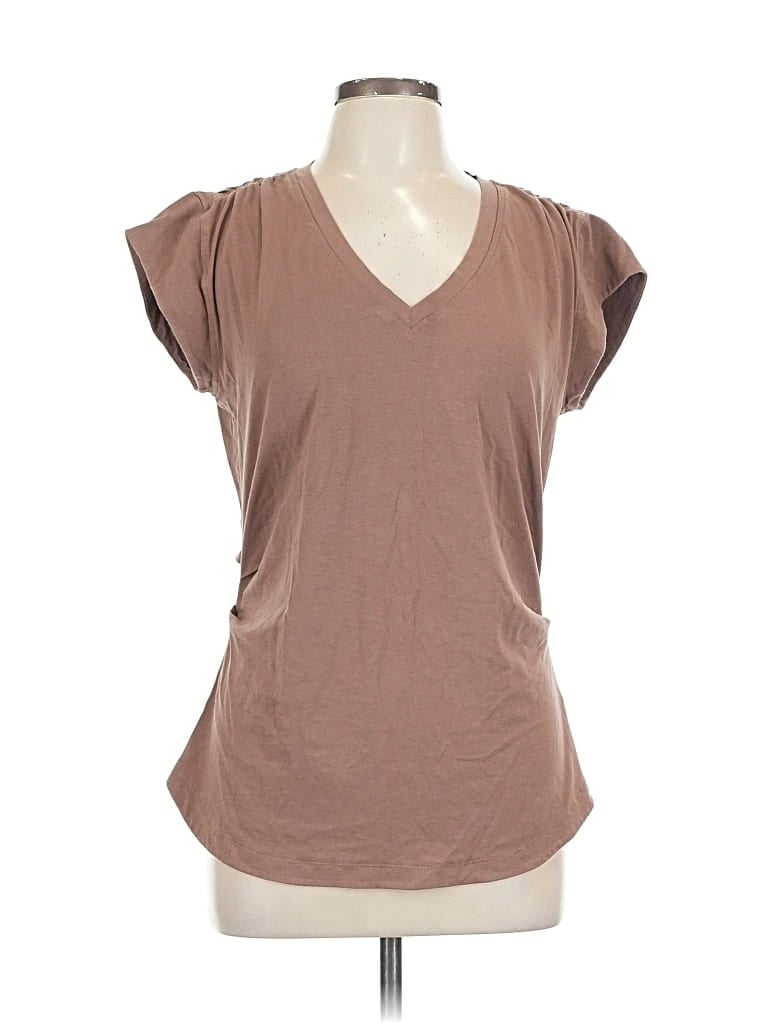 Pre-owned Athleta Short Sleeve T-shirt In Brown