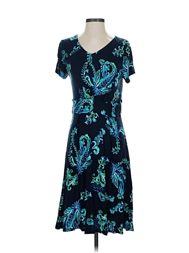 Pre-owned Croft & Barrow Casual Dress In Blue