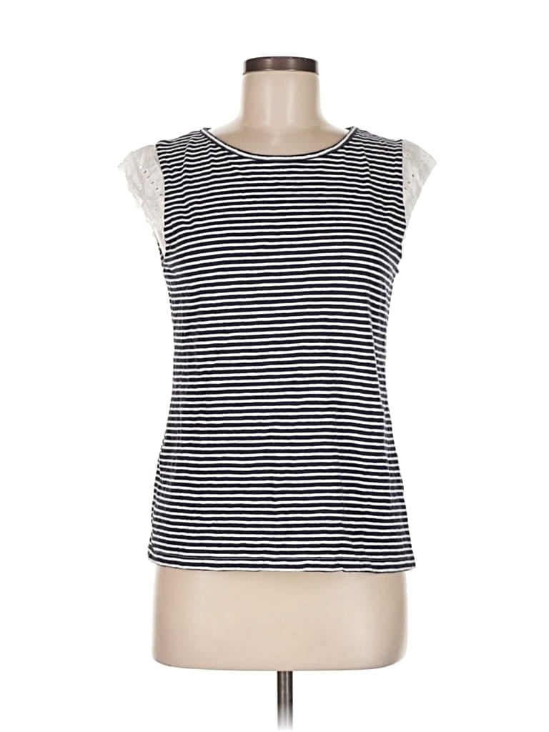 Pre-owned J. By J.crew Sleeveless T-shirt In Black
