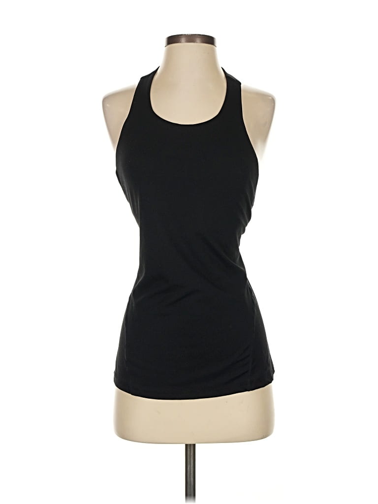 Click to view more detailed imagery on our partner's website Pre-owned Fabletics Tank Top Black Halter Neckline Tops