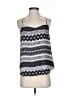 Ann Taylor LOFT 100% Polyester Gray Sleeveless Blouse Size XS - photo 1