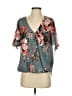 Unbranded 100% Polyester Teal Short Sleeve Blouse Size S - photo 1