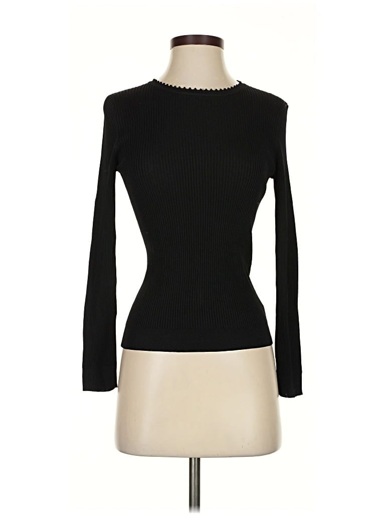 Click to view more detailed imagery on our partner's website Pre-owned The Korner Long Sleeve Top Black Turtleneck Tops