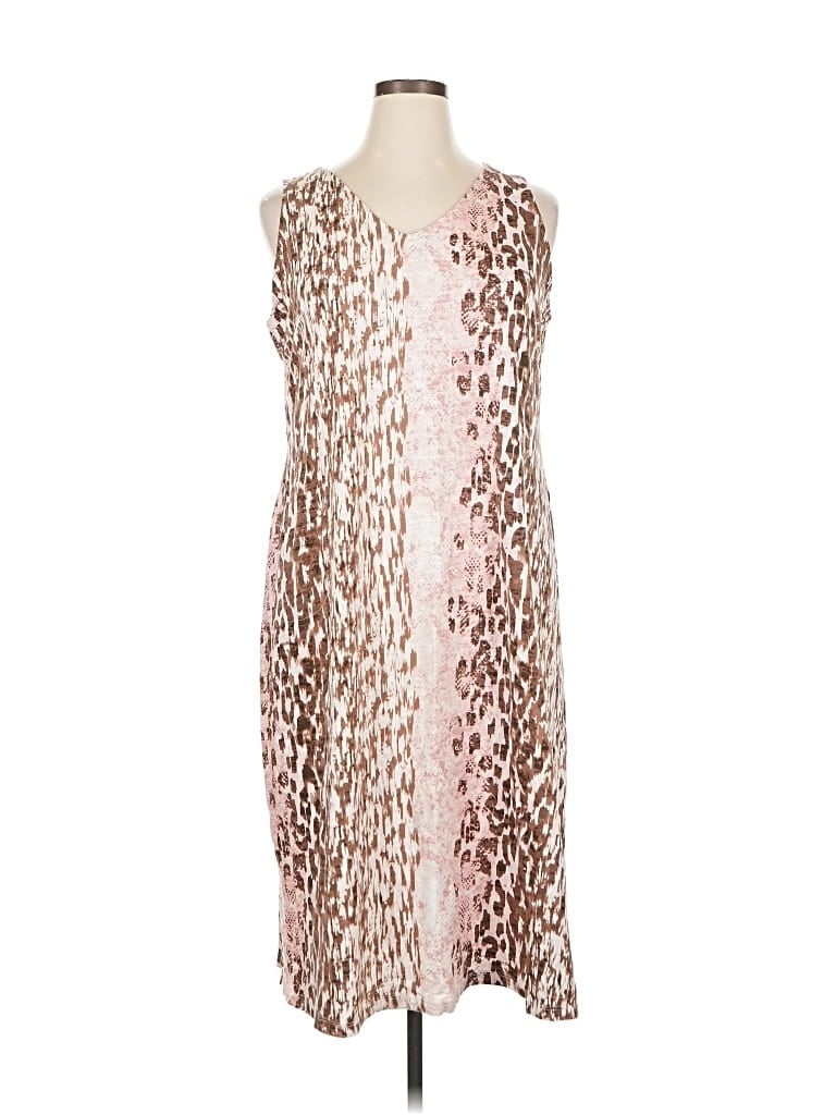 Pre-owned Belle By Kim Gravel Cocktail Dress In Brown