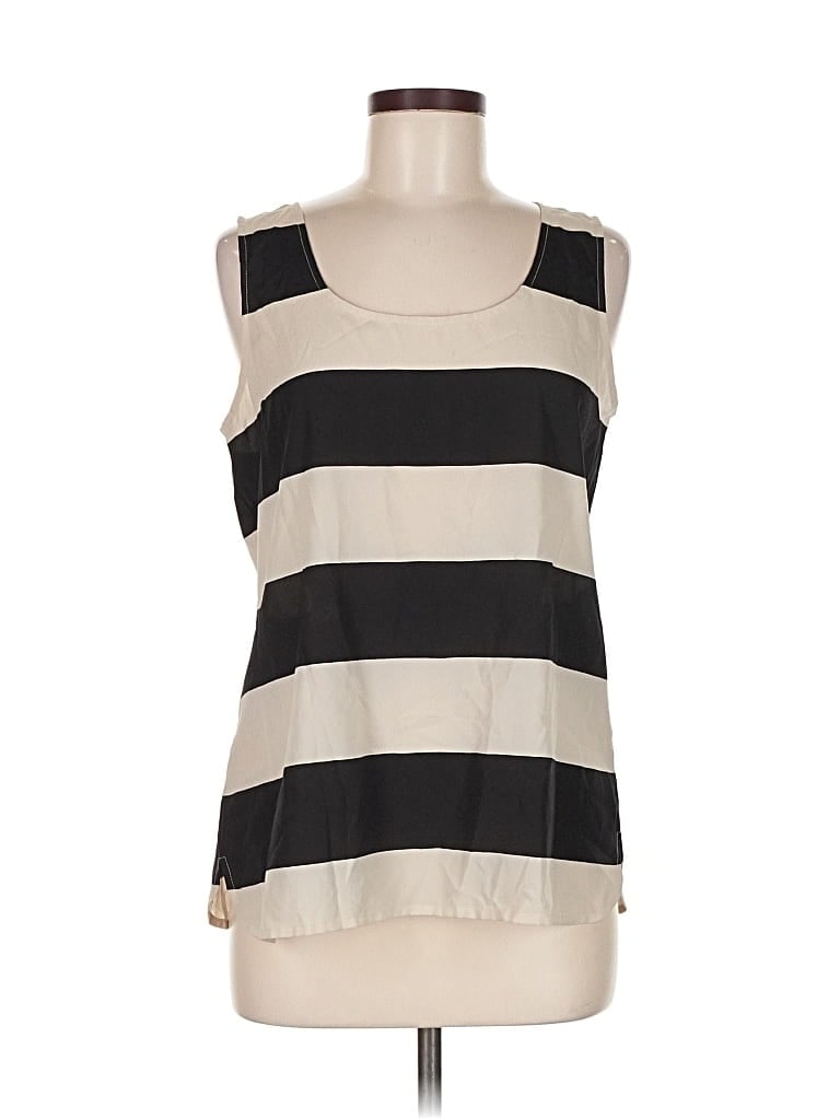 Pre-owned Ann Taylor Loft Sleeveless Blouse In White