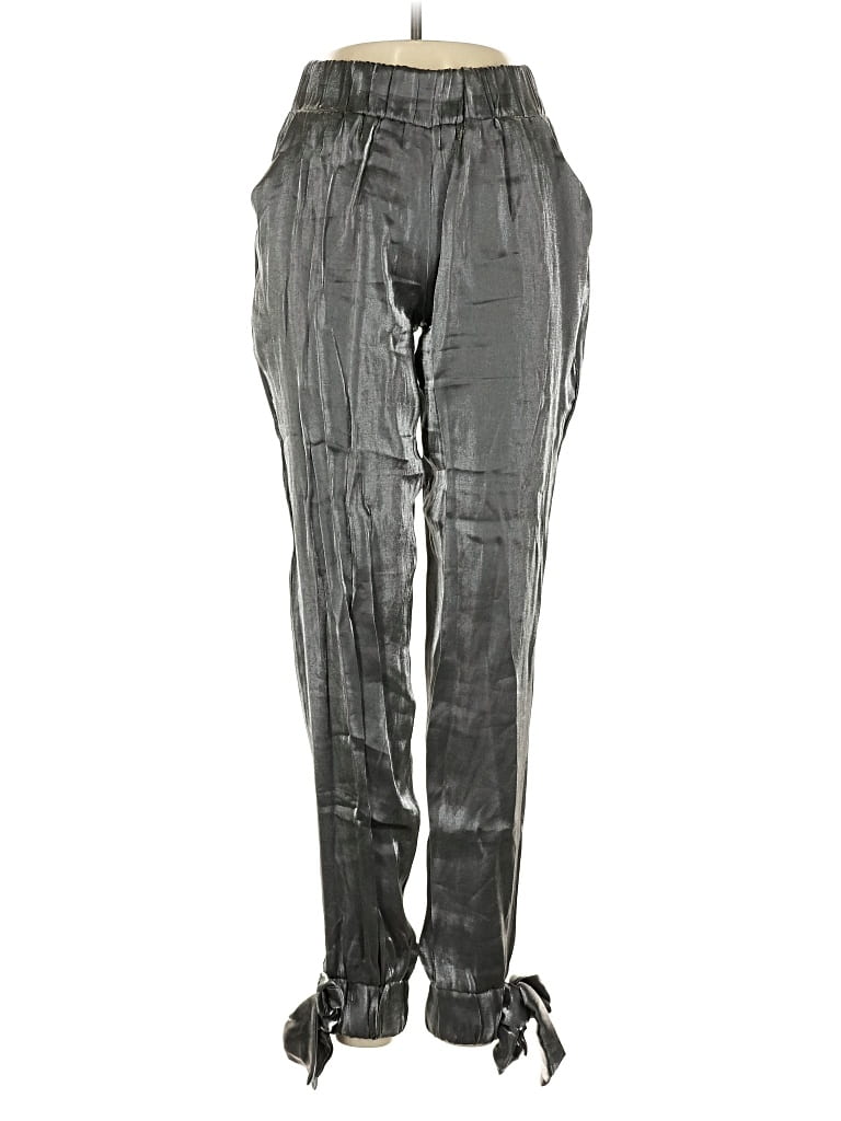 Pre-owned Julian Chang Casual Pants In Silver