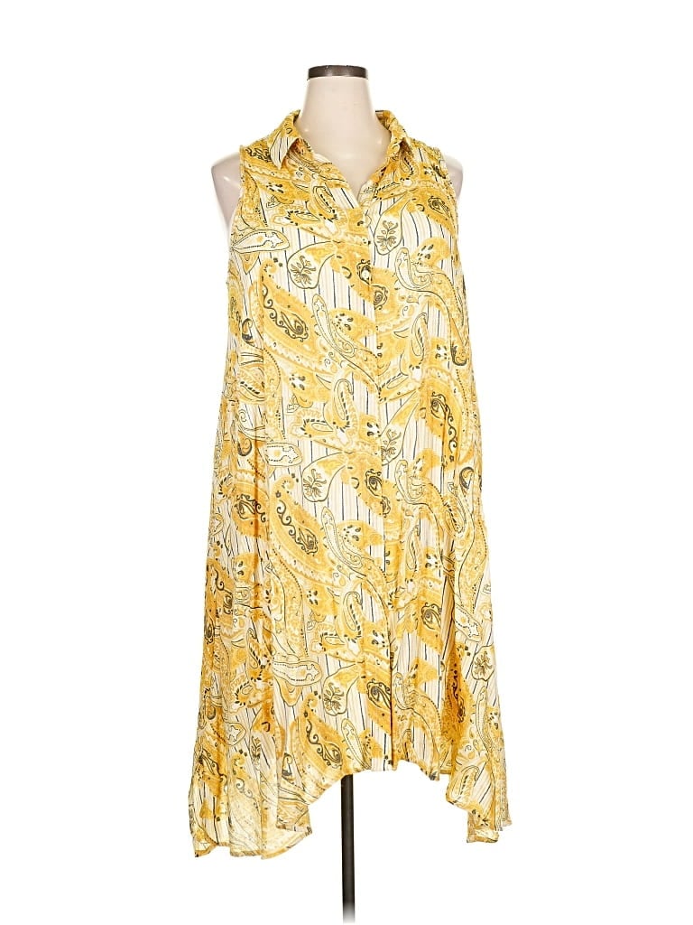 Pre-owned Mlle Gabrielle Casual Dress In Yellow