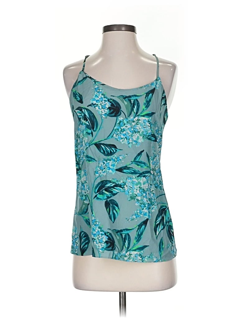 Pre-owned J.crew Factory Store Sleeveless Blouse In Blue