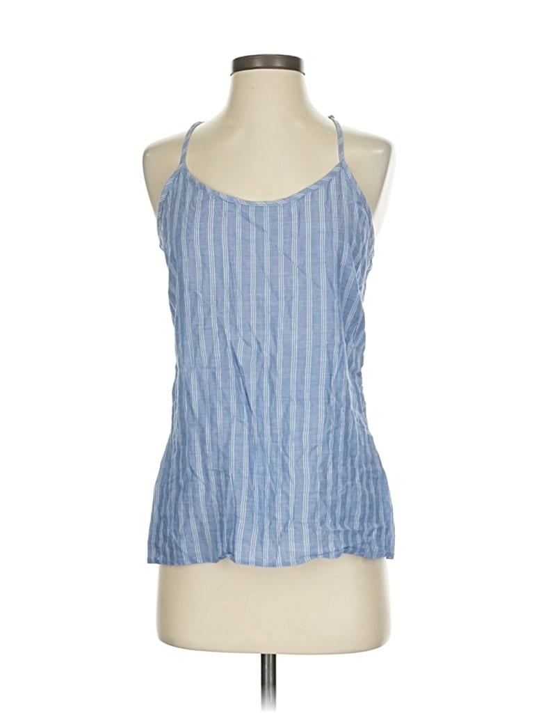 Pre-owned J.crew Factory Store Sleeveless Top Blue Halter Neckline Tops