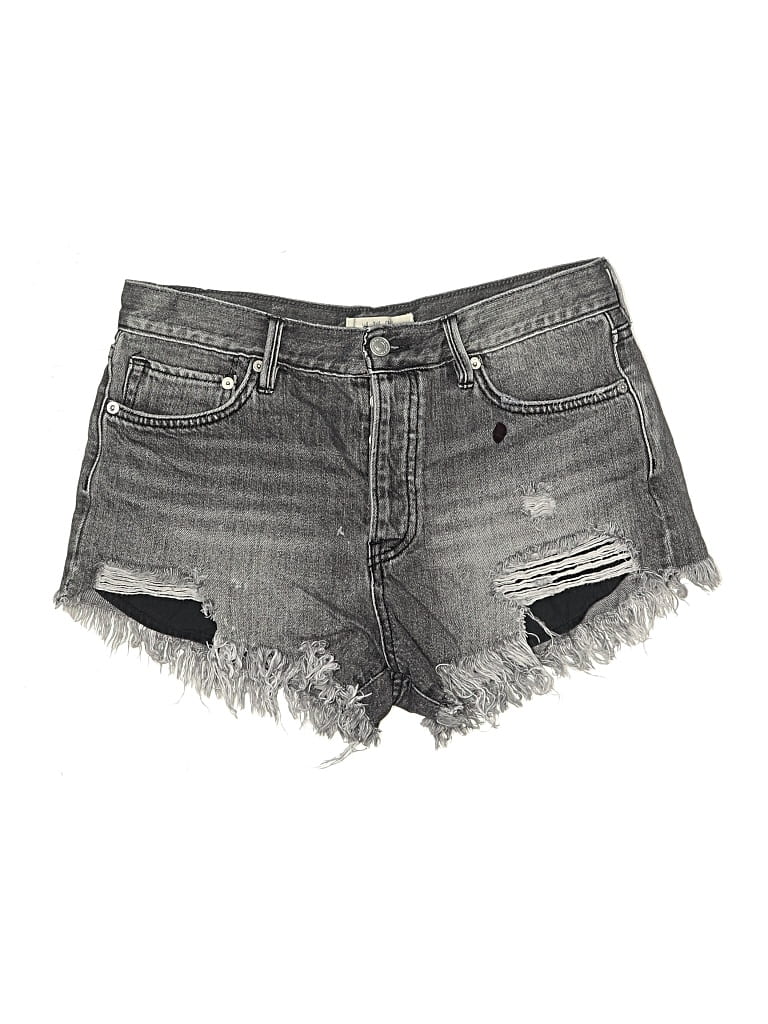 Pre-owned We The Free Denim Shorts In Gray