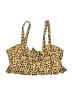 Shein Animal Print Yellow Swimsuit Top Size M - photo 1