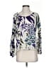 Armand Ventilo Purple Ivory 3/4 Sleeve Blouse Size EU (FR) 36 / US 4 - photo 1