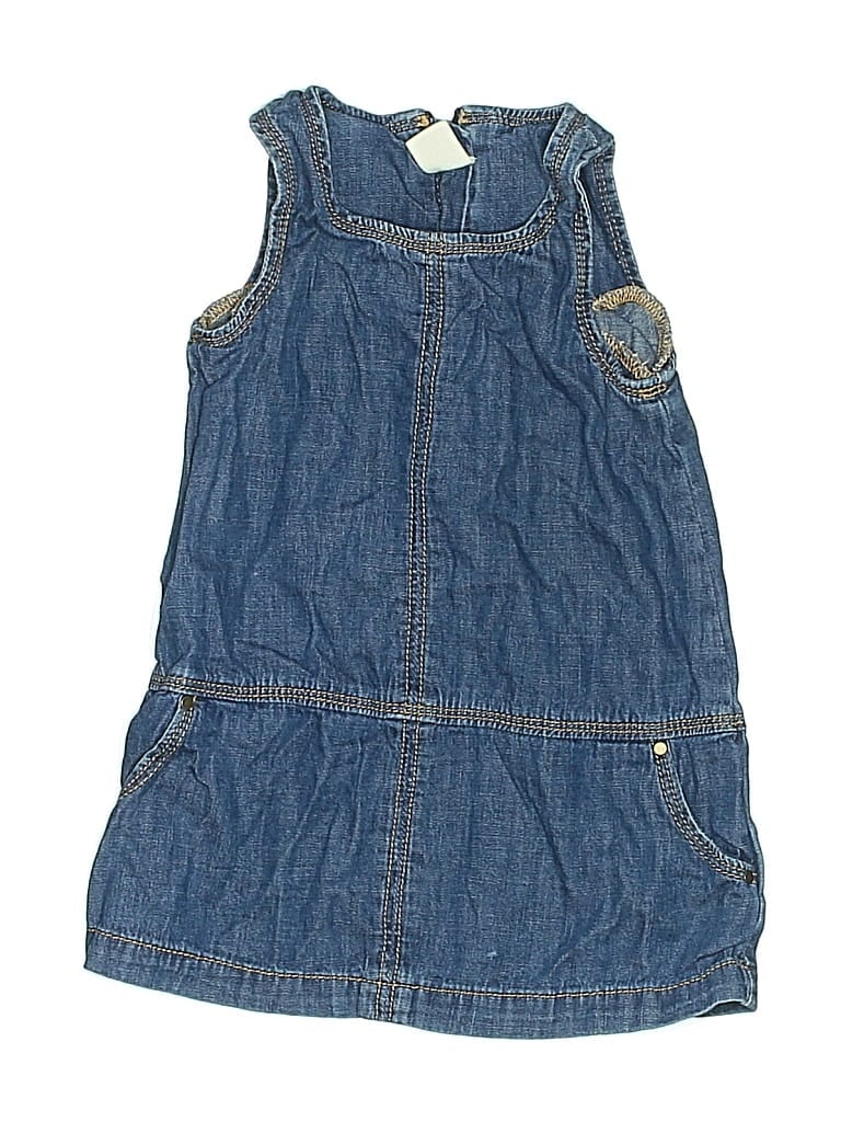 Pre-owned Baby Gap Kids' Dress In Blue