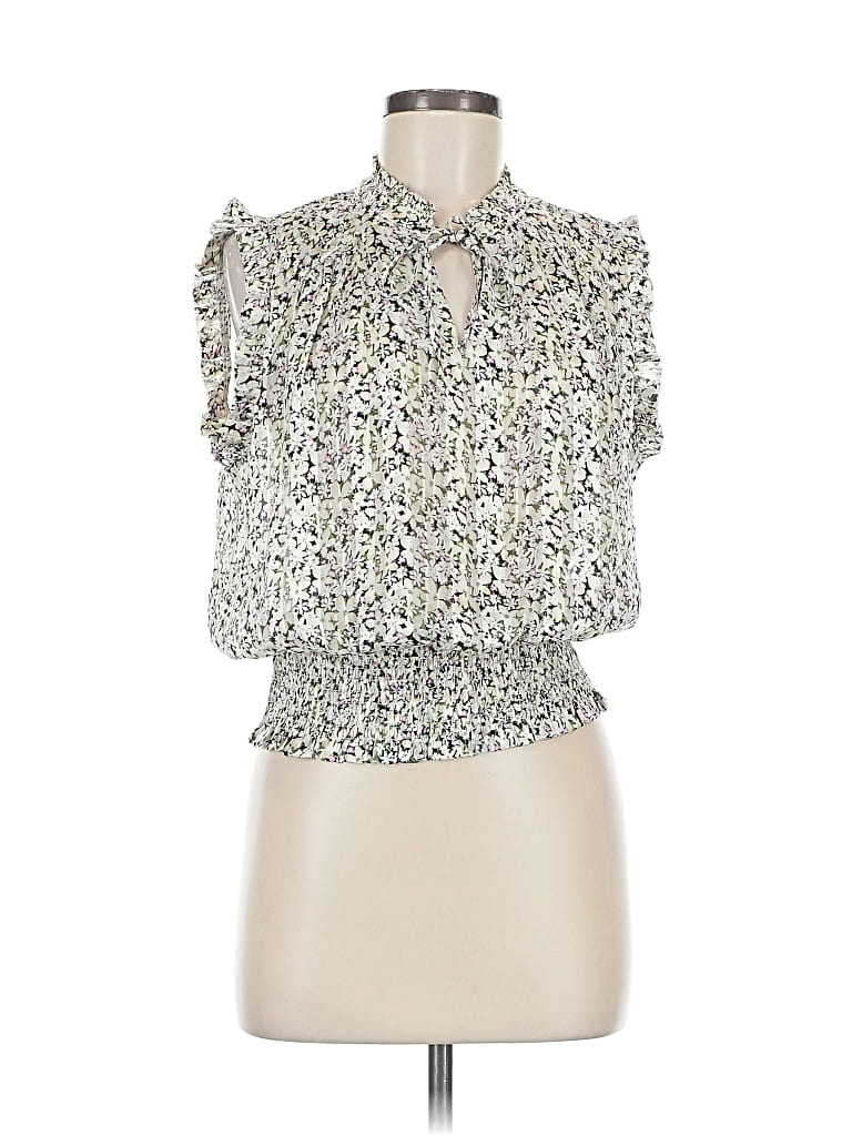 Pre-owned Rachel Zoe Tjx Sleeveless Blouse In White