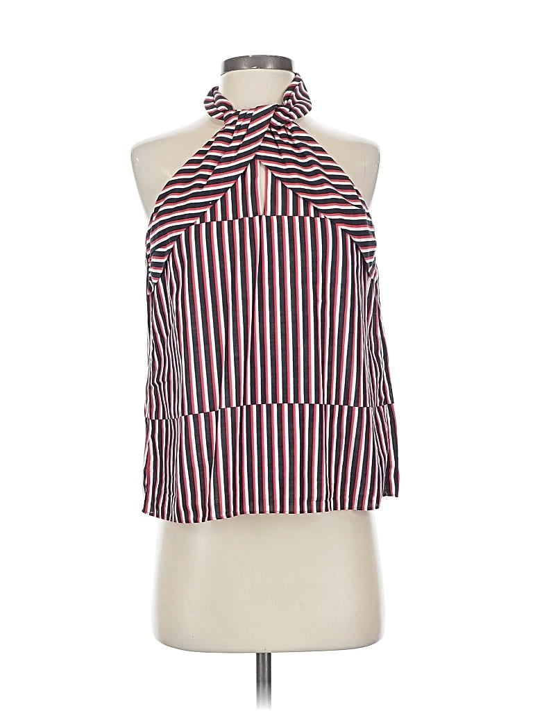 Pre-owned W By Worth Sleeveless Blouse In Black