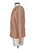 Self Contrast Tan Long Sleeve Blouse Size S - photo 5