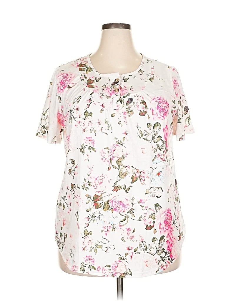 UNBRANDED Pre-owned Short Sleeve Blouse In White