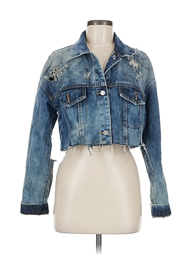 Pre-owned Unbranded Denim Jacket In Blue