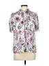 Tamara H. 100% Polyester Paisley Ivory Short Sleeve Blouse Size M - photo 1