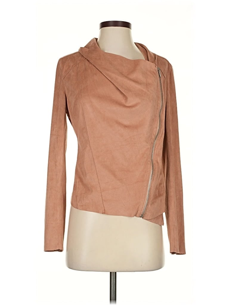 Pre-owned Blanknyc Blank Nyc Faux Leather Jacket In Brown