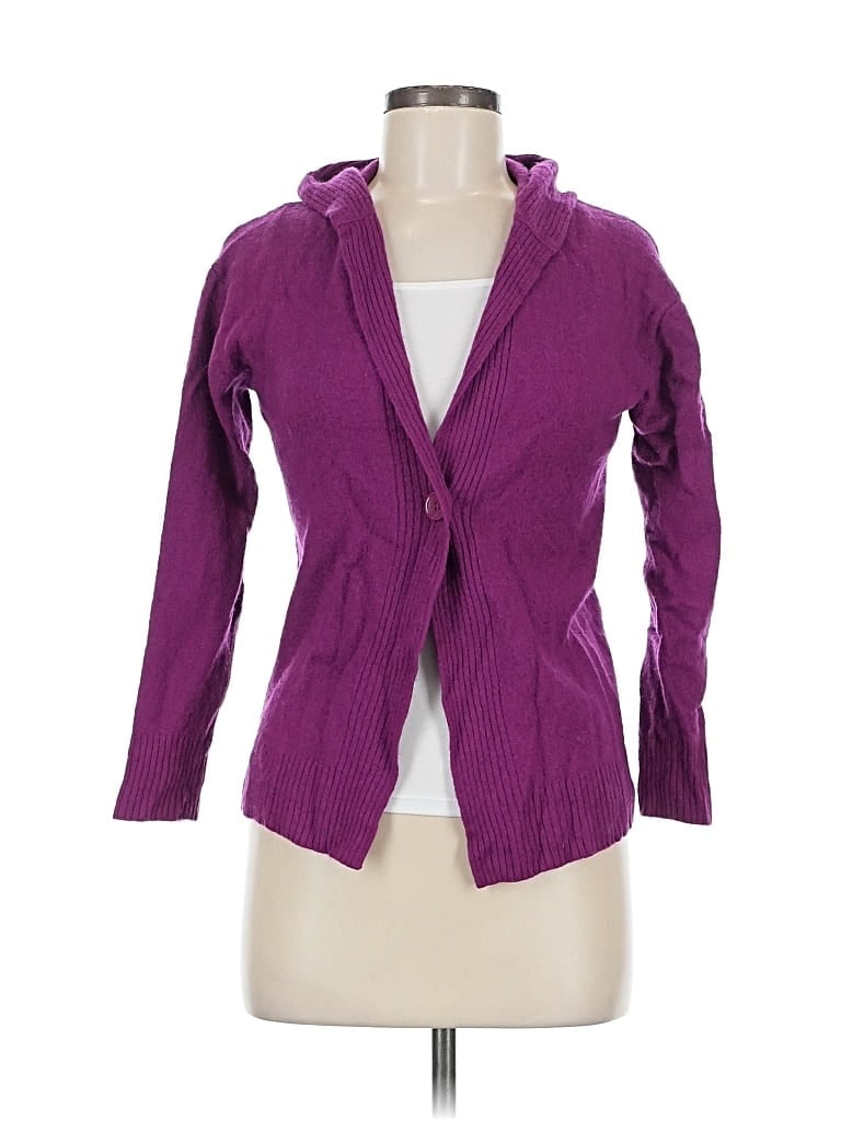 Pre-owned Uniqlo Cardigan Sweater In Purple