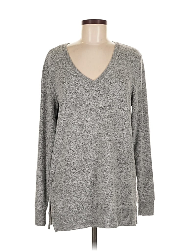 Pre-owned Lucky Brand Pullover Sweater In Gray