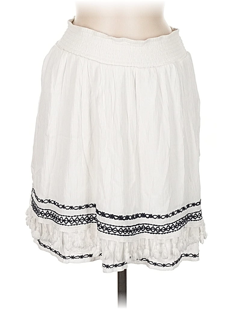 Pre-owned B Collection By Bobeau Casual Skirt In White