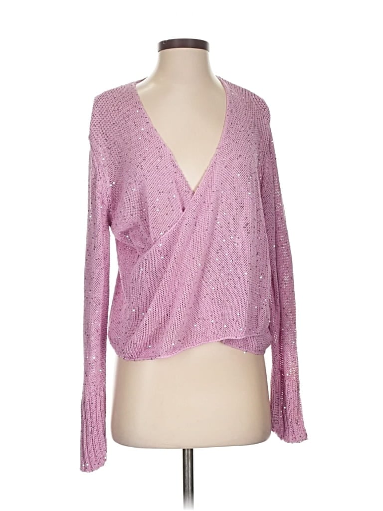 Click to view more detailed imagery on our partner's website Pre-owned Michelle Mason Cardigan Sweater In Pink