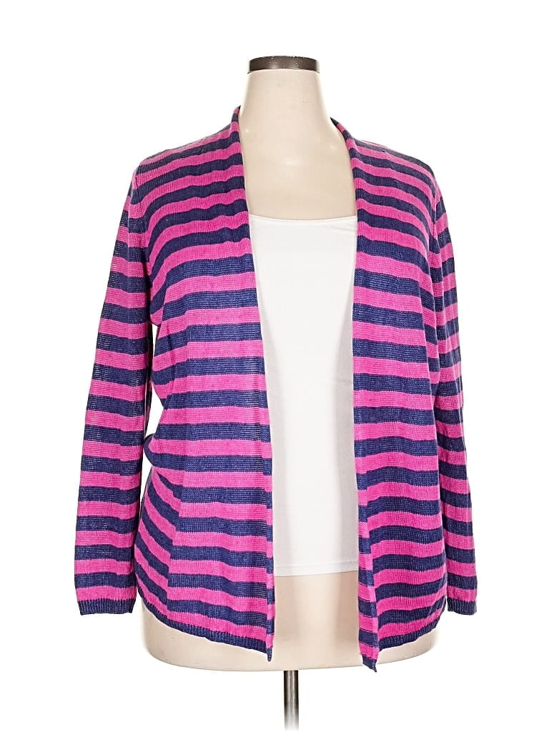 Pre-owned Talbots Cardigan Sweater In Purple