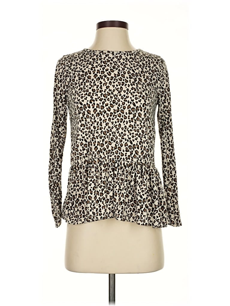 Pre-owned Gaze Long Sleeve Blouse In White