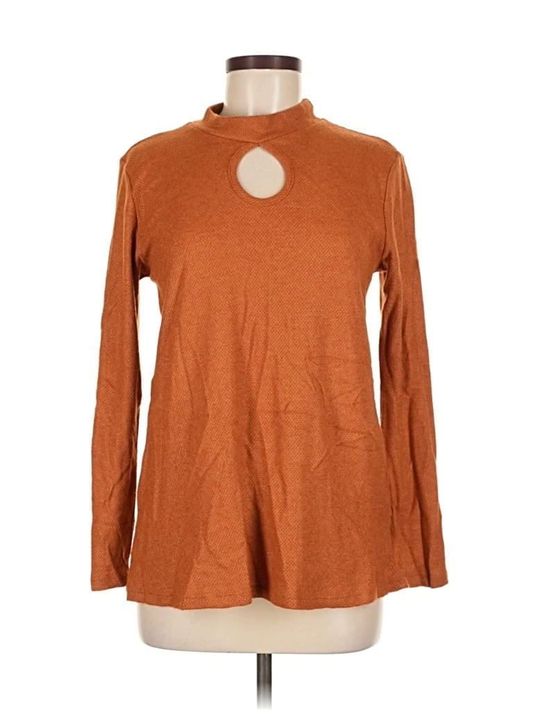 Pre-owned Celeste Pullover Sweater In Orange
