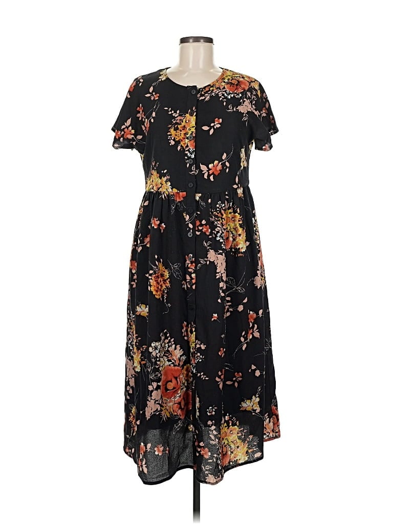 Pre-owned Roolee Casual Dress In Black