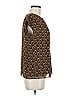 Talbots 100% Polyester Brown Short Sleeve Blouse Size 6 - photo 4