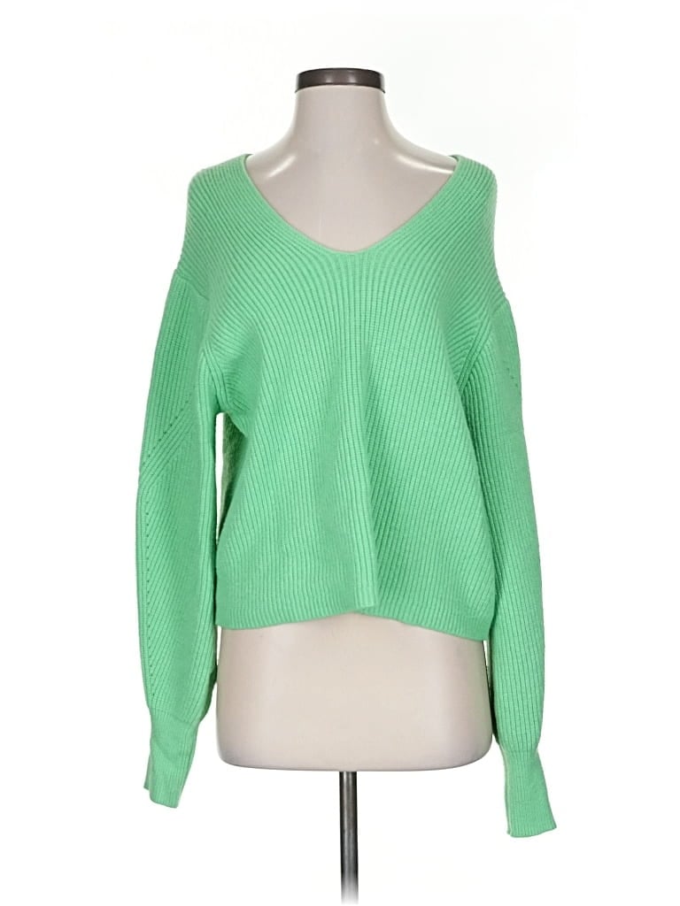 Pre-owned Tahari Pullover Sweater In Green