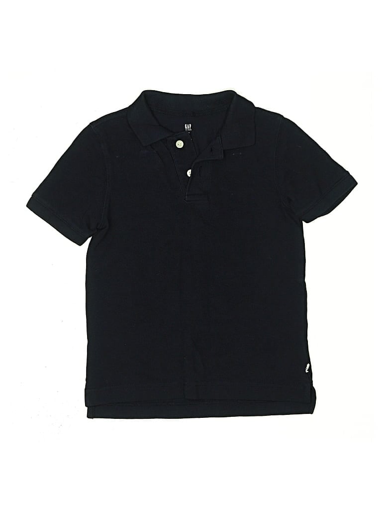 Pre-owned Gap Kids' Short Sleeve Polo Shirt In Black