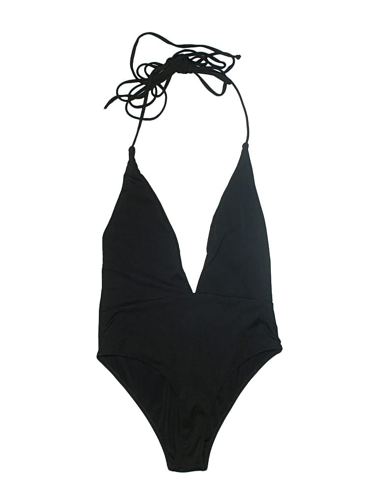 Pre-owned Zaful One Piece Swimsuit In Black