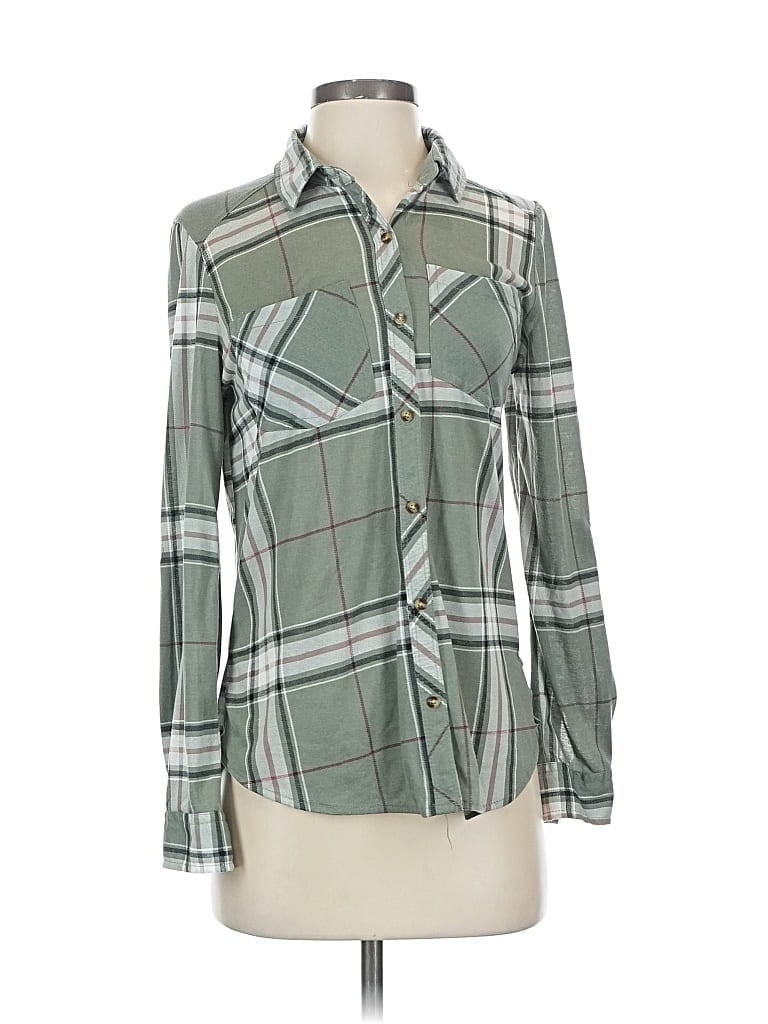 DAYTRIP Pre-owned Long Sleeve Blouse In Green