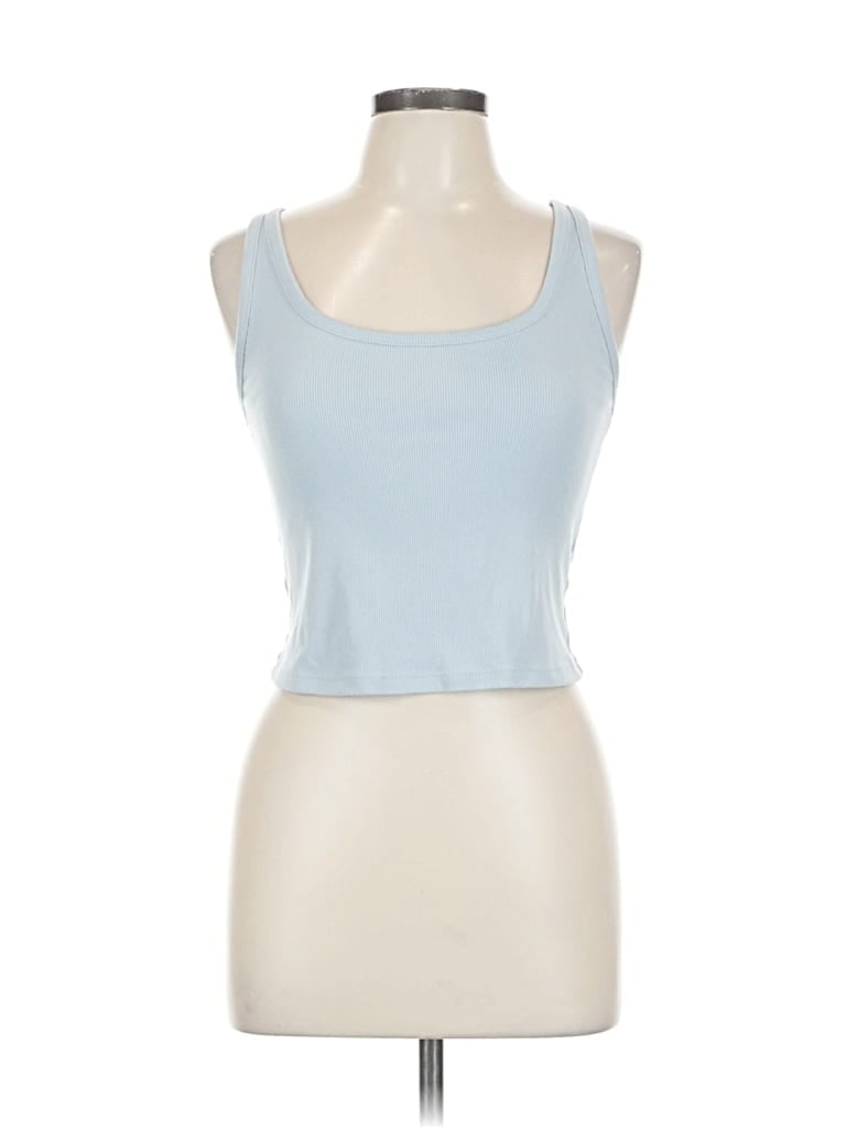 Pre-owned Old Navy Tank Top Blue Strapless Neckline Tops