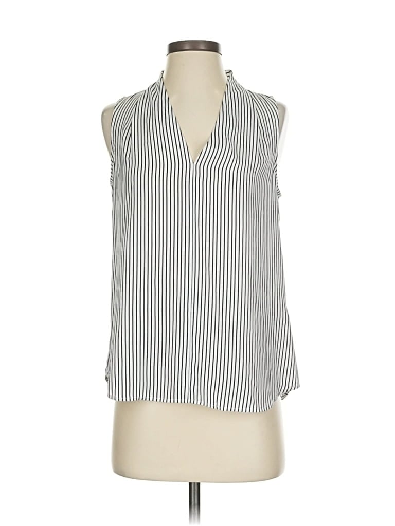 Pre-owned Banana Republic Sleeveless Blouse In Silver