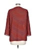 Cremieux 100% Polyester Stripes Red 3/4 Sleeve Blouse Size L - photo 2