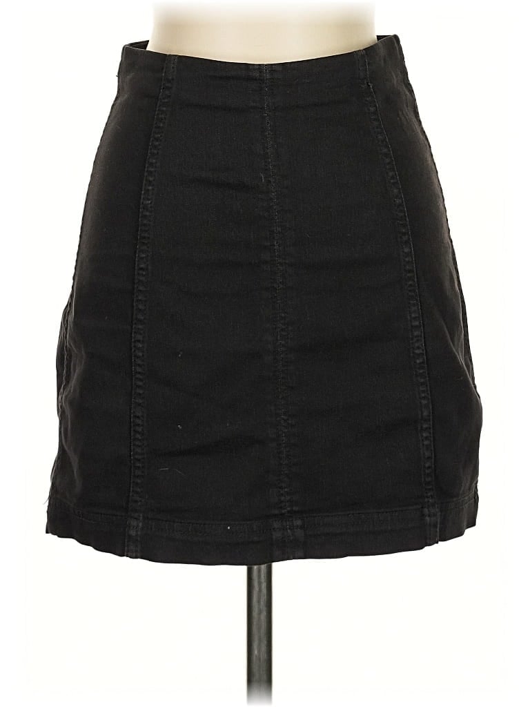 Click to view more detailed imagery on our partner's website Pre-owned Free People Denim Skirt In Black