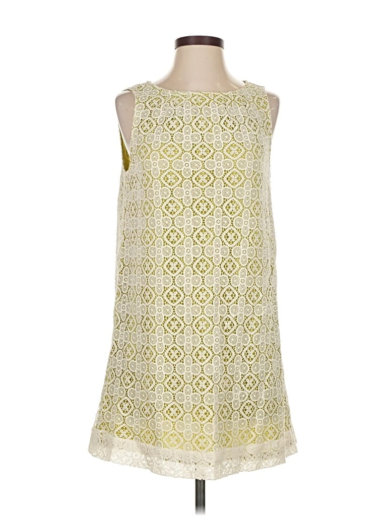 Pre-owned Fossil Casual Dress In Yellow